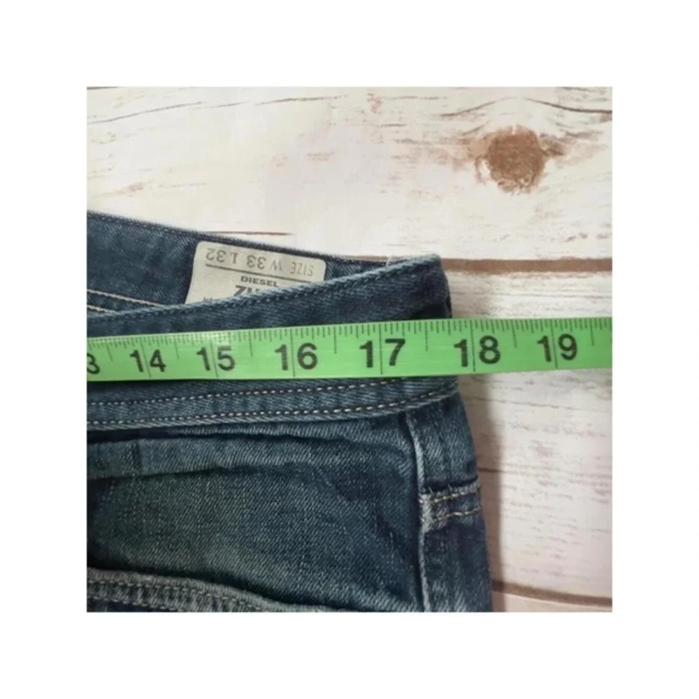 Diesel Zhav Jeans Blue Straight‎ Leg Wash 008IL W33 L32